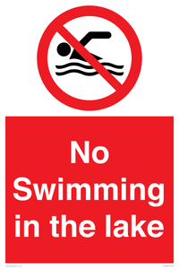 No Swimming in the lake